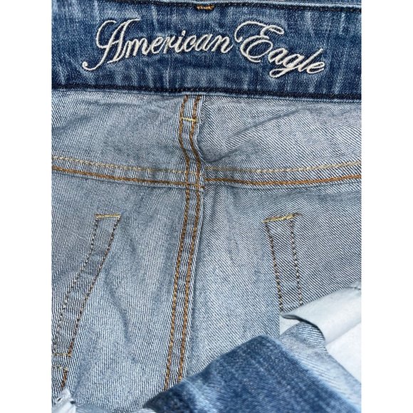 American Eagle 5 Pocket Regular Straight Jeans Women's Size 8 Blue - Picture 6 of 6
